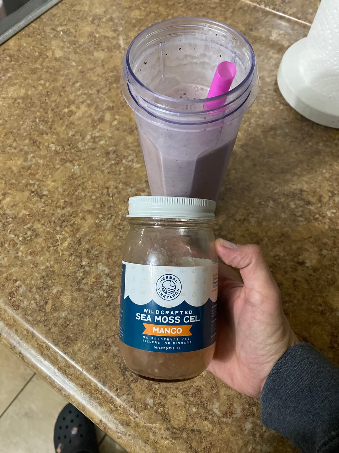 Customer photo review of Flavored Sea Moss Gel Trio Bundle