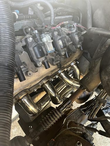 Customer photo review of Exhaust Manifold Headers For 2002-2016 Chevy Silverado 1500 2500HD 4.8L 5.3L 6.0L
