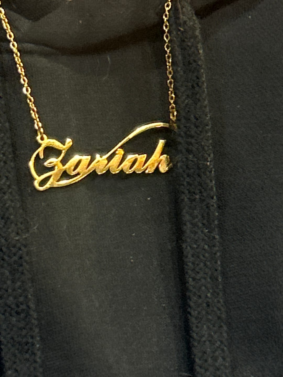 Customer photo review of Infinity Name Necklace