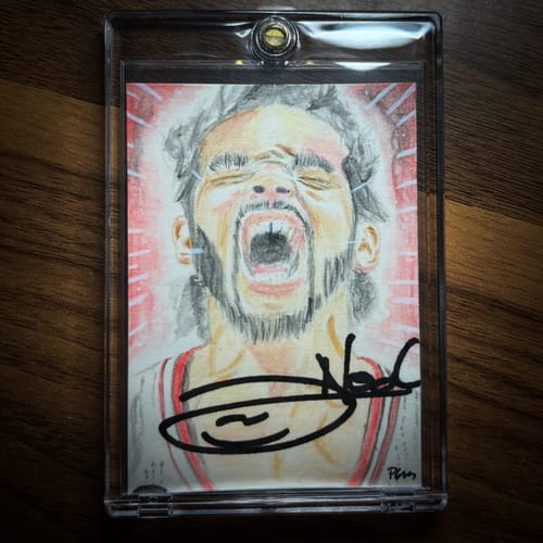 Customer photo review of Joakim Noah Autograph Signing