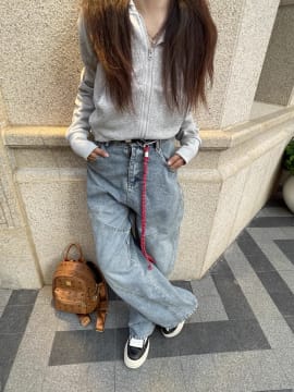 Customer photo review of Aelfric Eden Rope Washed Baggy Barrel Jeans