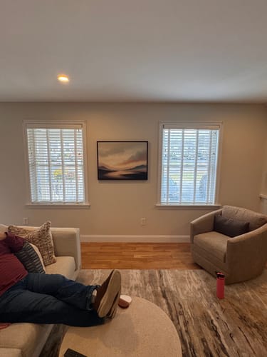 Customer photo review of Distant Peaks Canvas Art