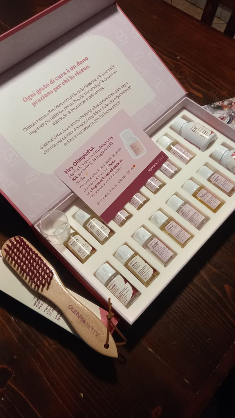 Customer photo review of Discovery Kit Laundry Collection – 14 Fragranze + Magic Wash & Soft