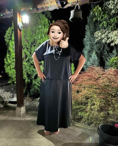 Customer photo review of Dress with sequins