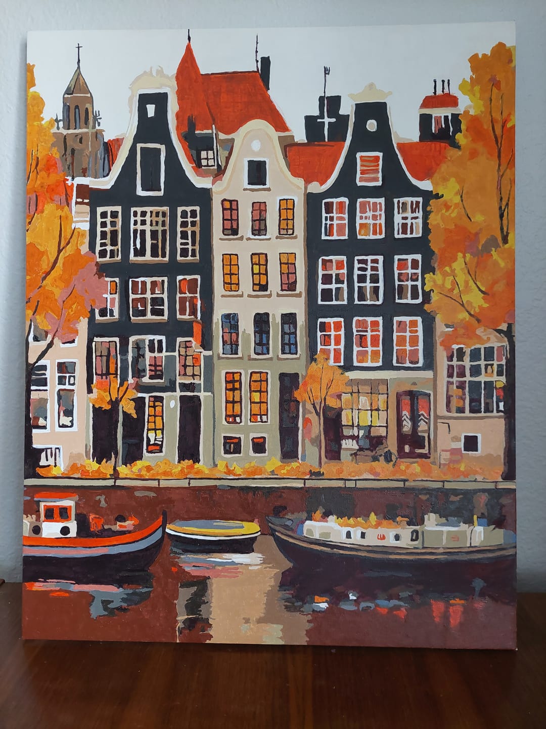 Customer photo review of Gorgeous Amsterdam | Paint by Numbers