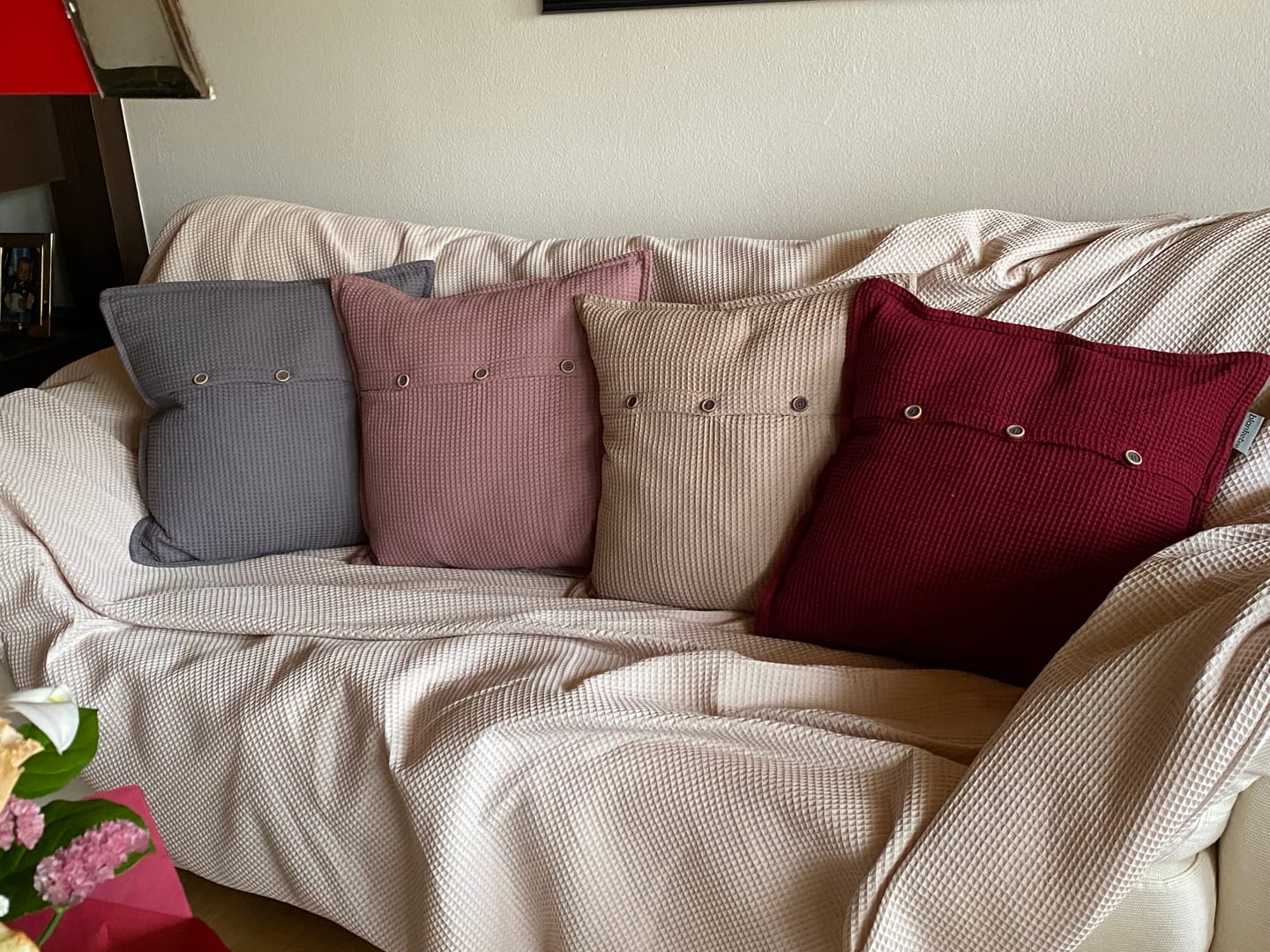 Customer photo review of Dekokissen aus Baumwolle • 50 x 50 cm