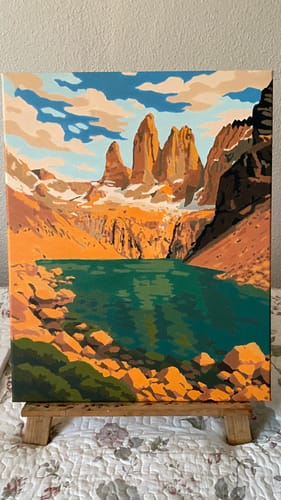 Customer photo review of Torres del Paine (Pintura por Números) 40x50 cm