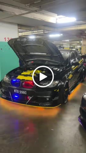 Customer video review of ELGlow® Universal Car Underglow Kit