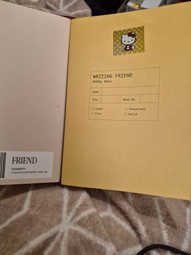 Customer photo review of Writing Friend