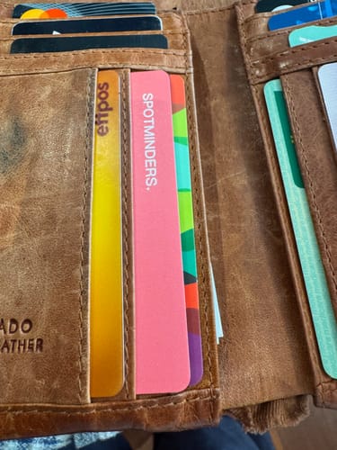 Customer photo review of SPOTMINDERS. Tracking Card