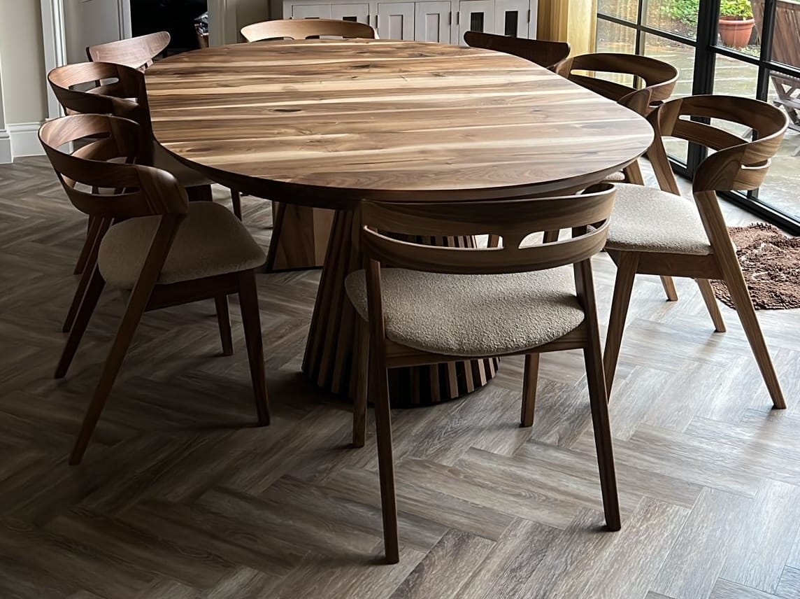 Customer photo review of Creo Walnut Dining Chair