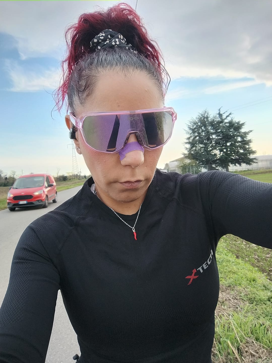Customer photo review of SPORT Nasal Strip - Purple