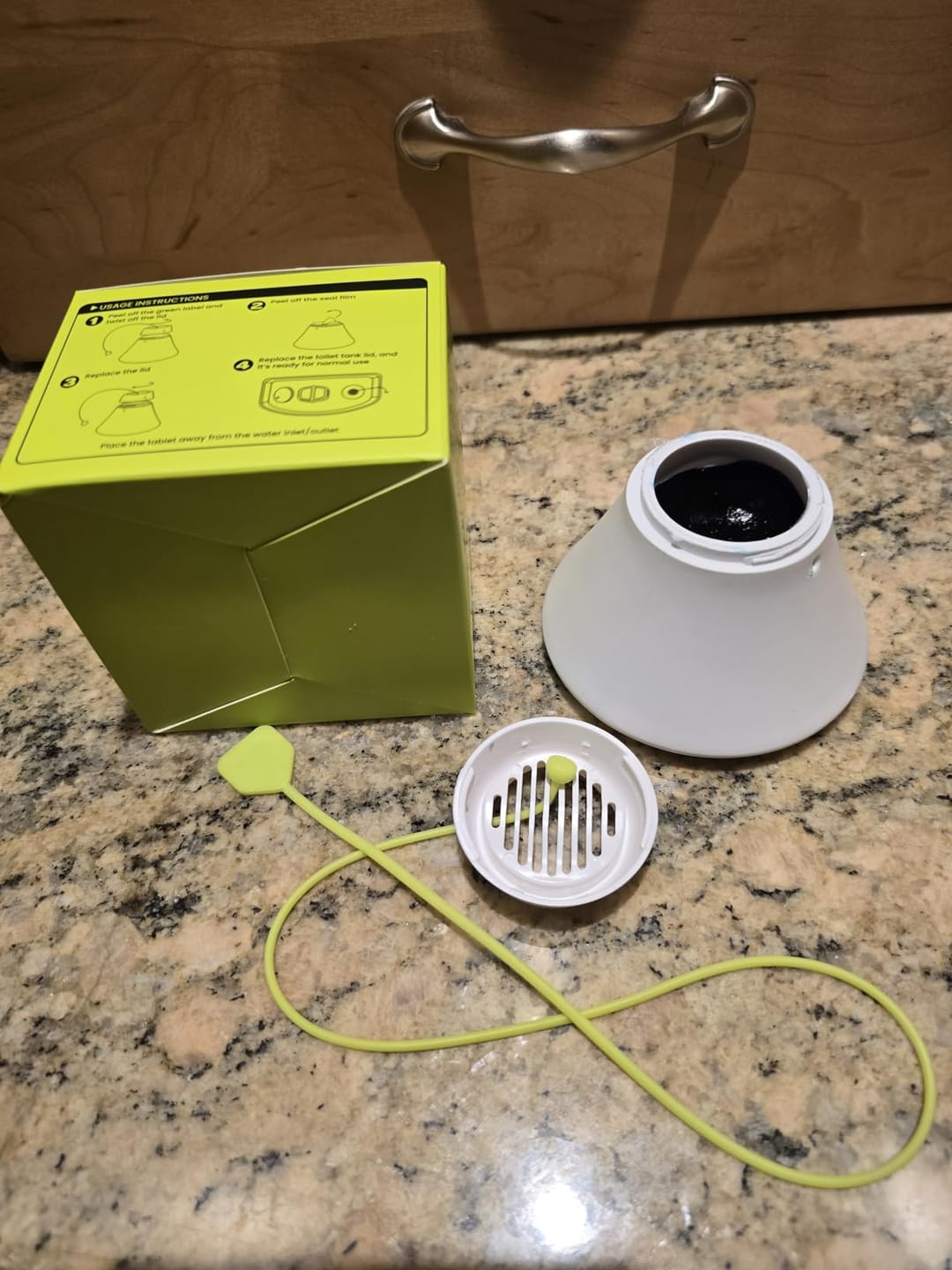 Customer photo review of Cecebear Ultra-Long Lasting Toilet Bowl Cleaner, Septic-Safe (3 Packs)