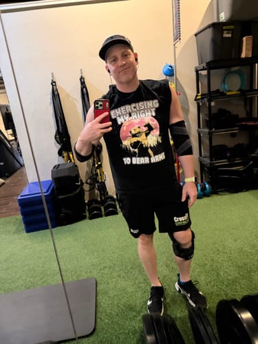 Customer photo review of Bear Arms T-Shirt