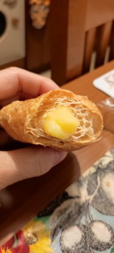 Customer photo review of 15 Cornetti proteici ripieni di crema al limone