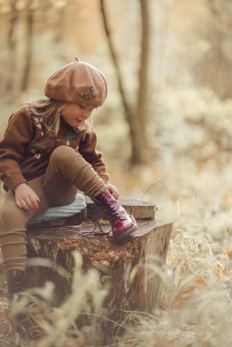 Customer photo review of Lace-up Boot - Burgundy Patent