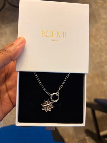 Customer photo review of Hashira Charm Necklace