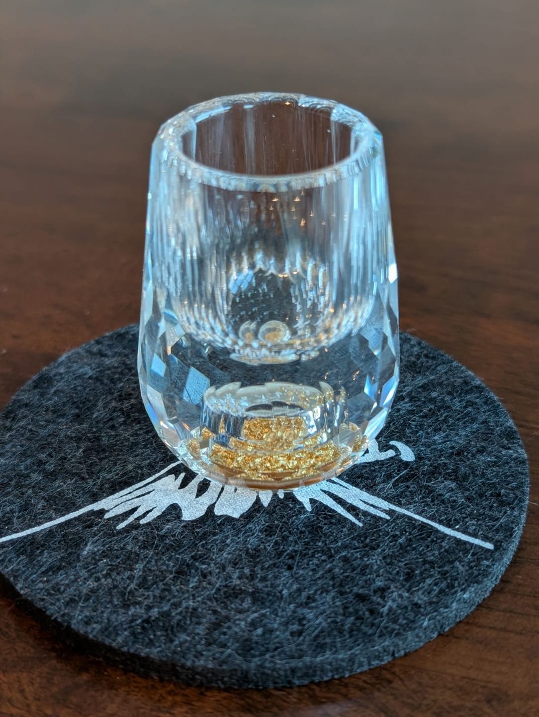 Customer photo review of Kin – Japanese Gold Foil Sake Glass