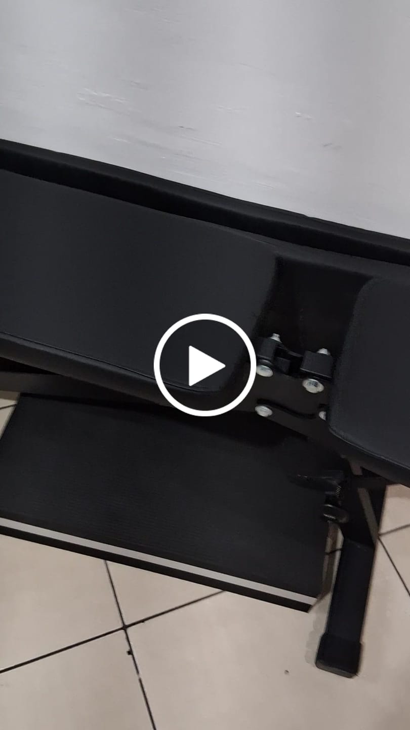 Customer video review of Banco de musculação 6x1 posições