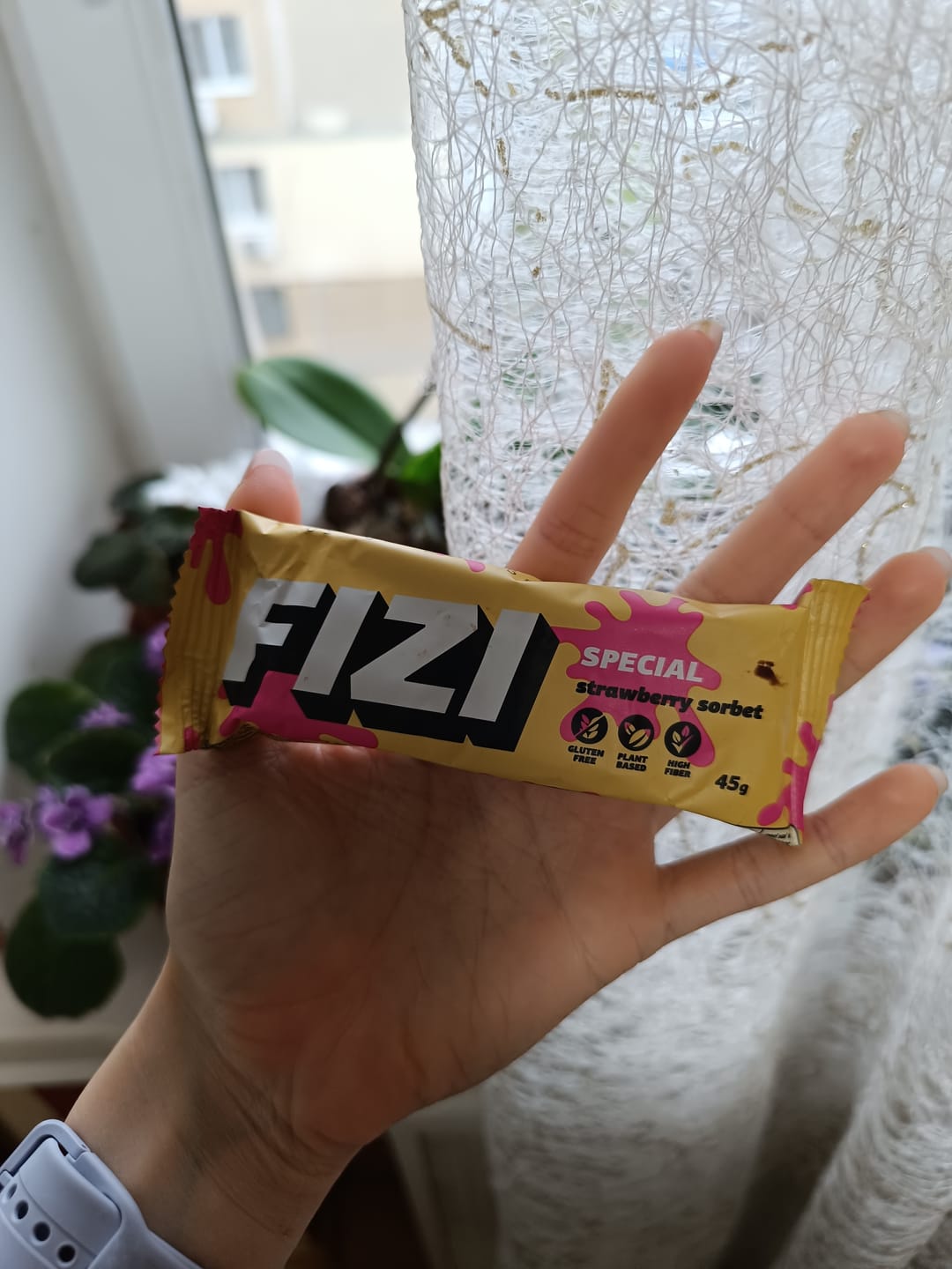 Customer photo review of Strawberry Sorbet