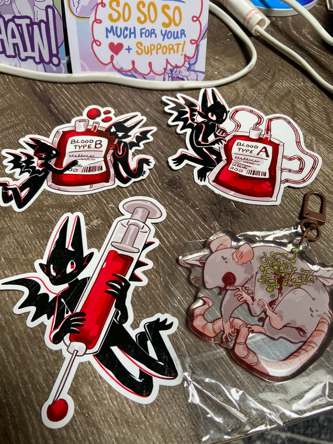 Customer photo review of November Creepy Sticker Club