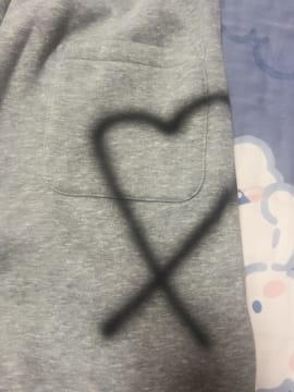 Customer photo review of Aelfric Eden Graffiti Heart Baggy Sweatpants
