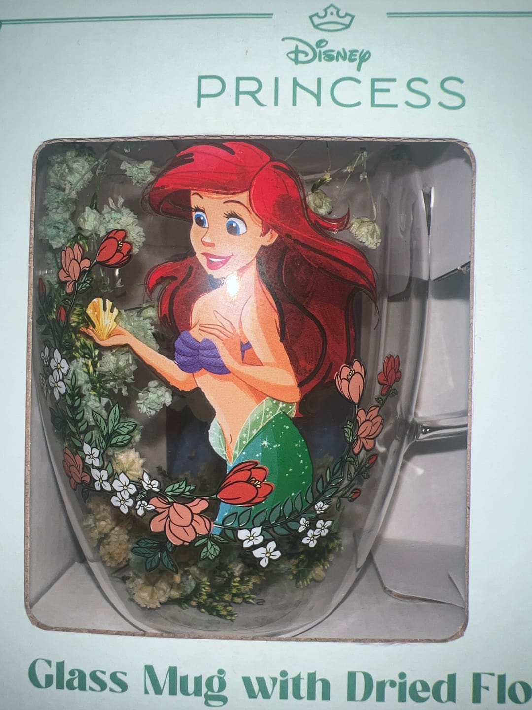 Customer photo review of Disney: Ariel - Tazza vetro con fiori essiccati