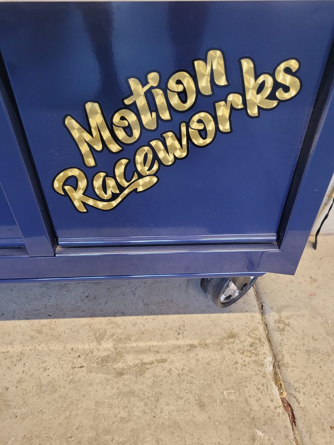 Customer photo review of Motion Retro Gold Decal 12” Long - MD-RG12