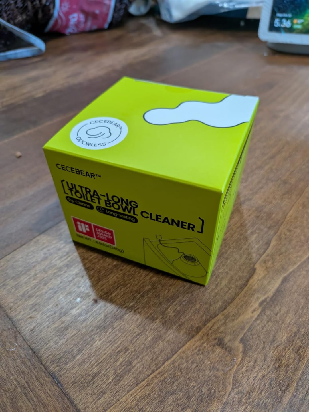Customer photo review of Cecebear Ultra-Long Lasting Toilet Bowl Cleaner, Septic-Safe (3 Packs)