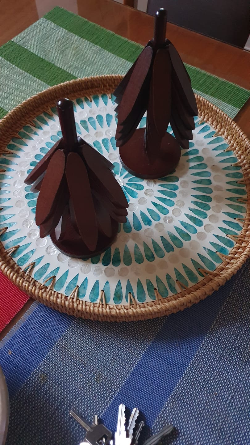 Customer photo review of Serene Large Rattan Tray