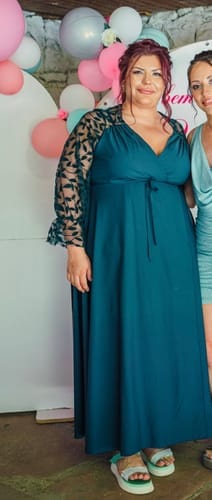 Customer photo review of Shiny evening dress