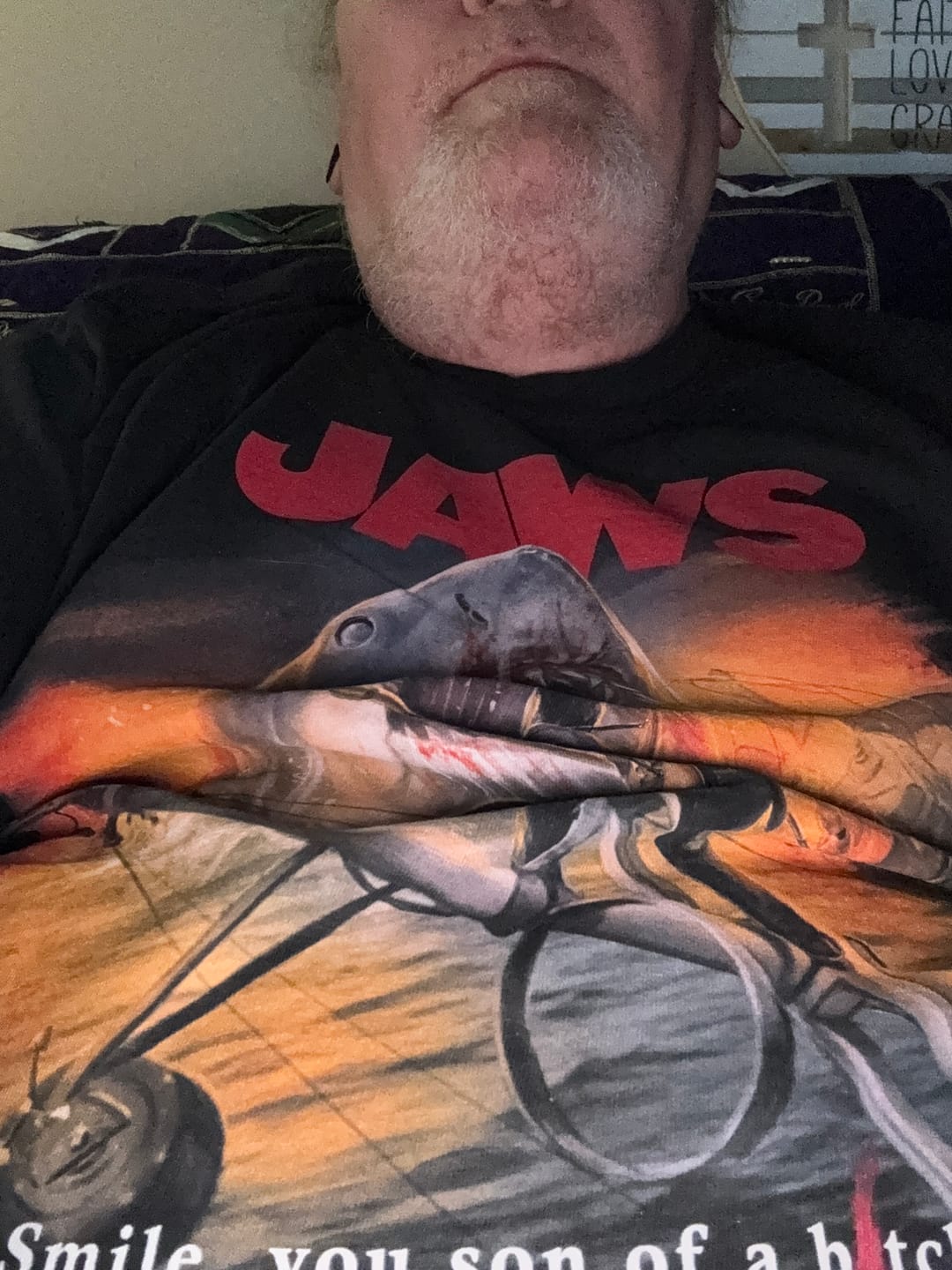 Customer photo review of JAWS - T-SHIRT