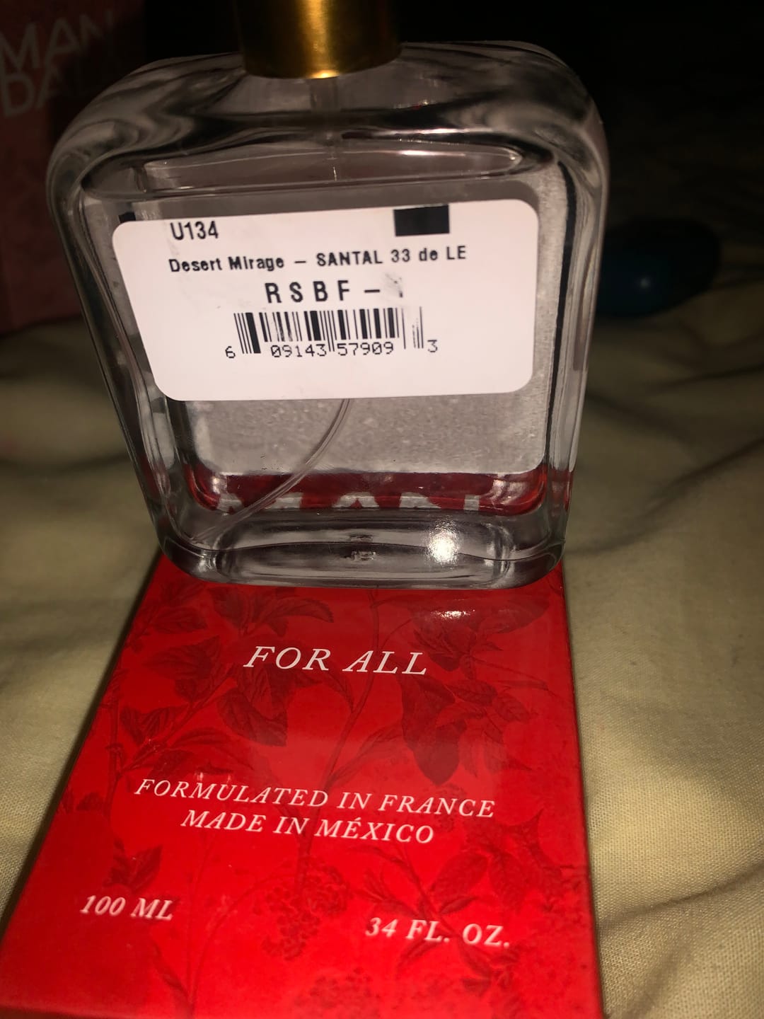 Customer photo review of Desert Mirage - Inspirado en SANTAL 33 de LE LABO 100ml-