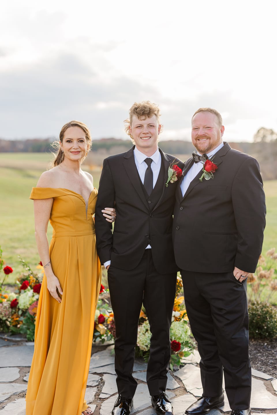 Customer photo review of The James - Feather Bow Tie