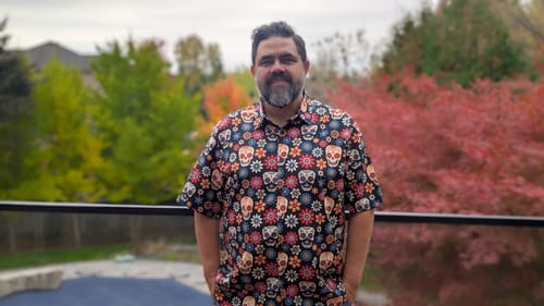 Customer photo review of Men's Sugar Skull Punk Rock Holiday Cool Beach Short Sleeve Summer Shirt