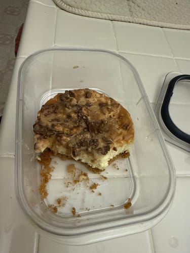Customer photo review of Salted Caramel Mini Cheesecake