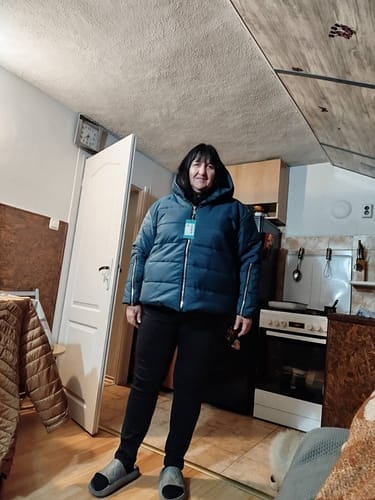 Customer photo review of Short jacket with zippers