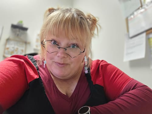 Customer photo review of Batty Eyeglasses