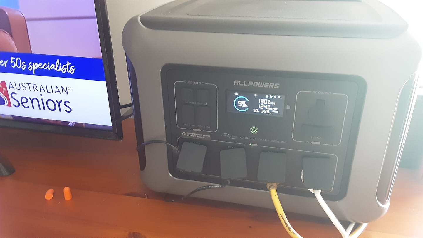Customer photo review of ALLPOWERS R2500 Portable Home Backup Power Station 2500W 2016Wh