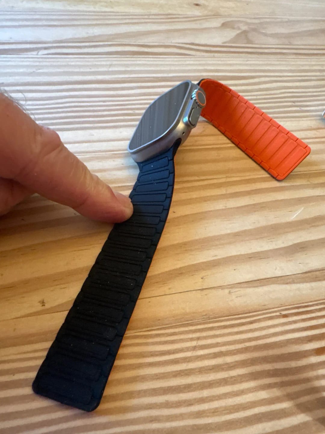 Customer photo review of Bracelet Silicone Magnétique pour Apple Watch