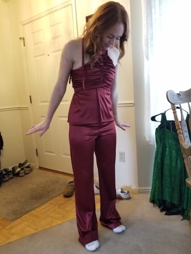 Customer photo review of Shiny Nylon Spandex