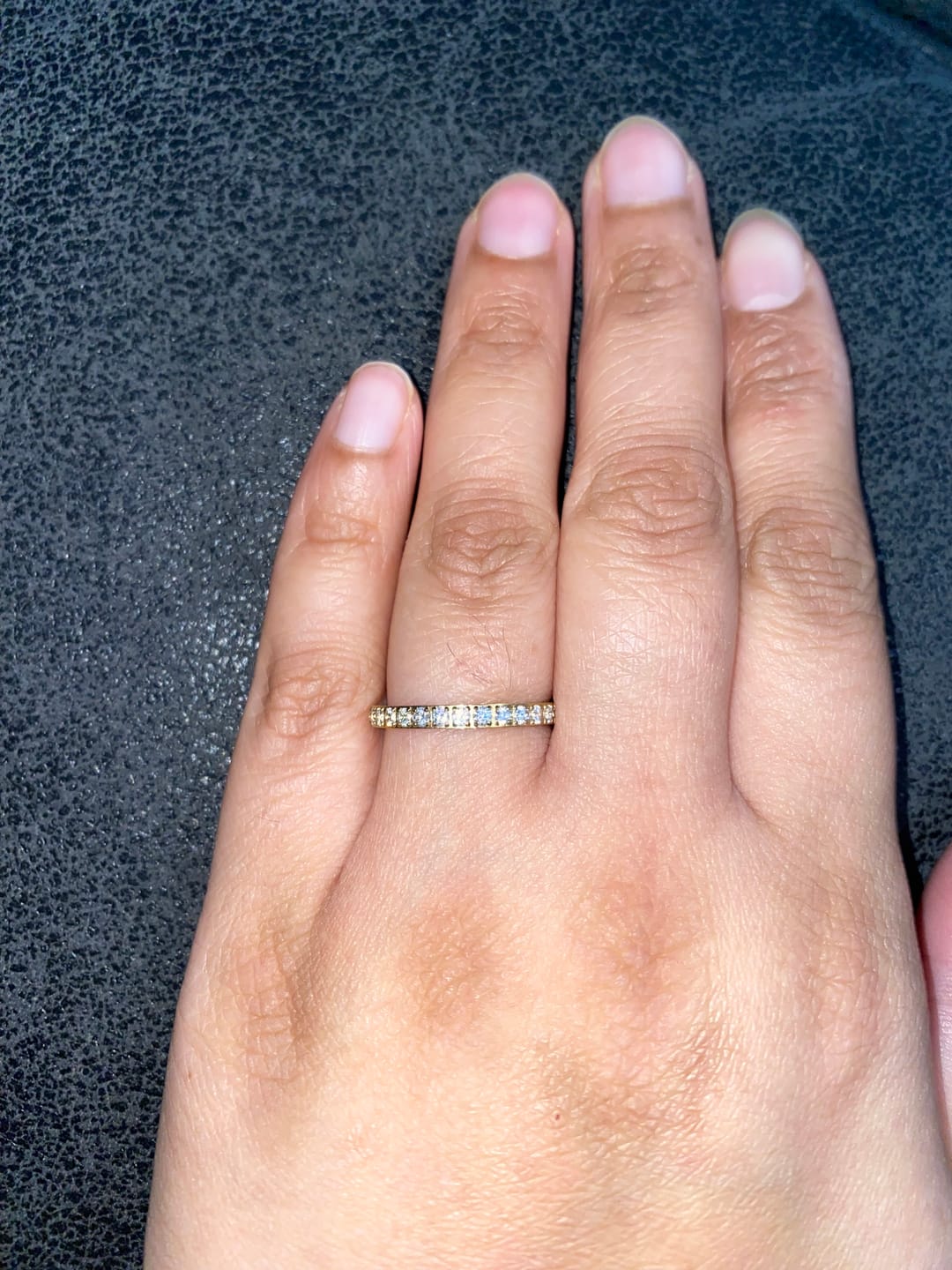 Customer photo review of Eternity Band Ring