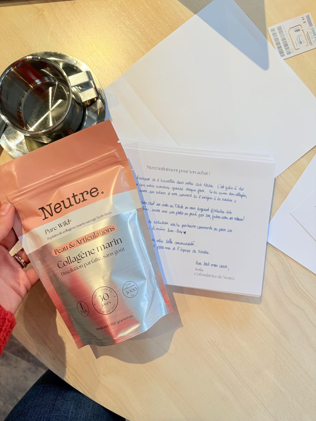 Customer photo review of NEUTRE® Collagène Marin Premium