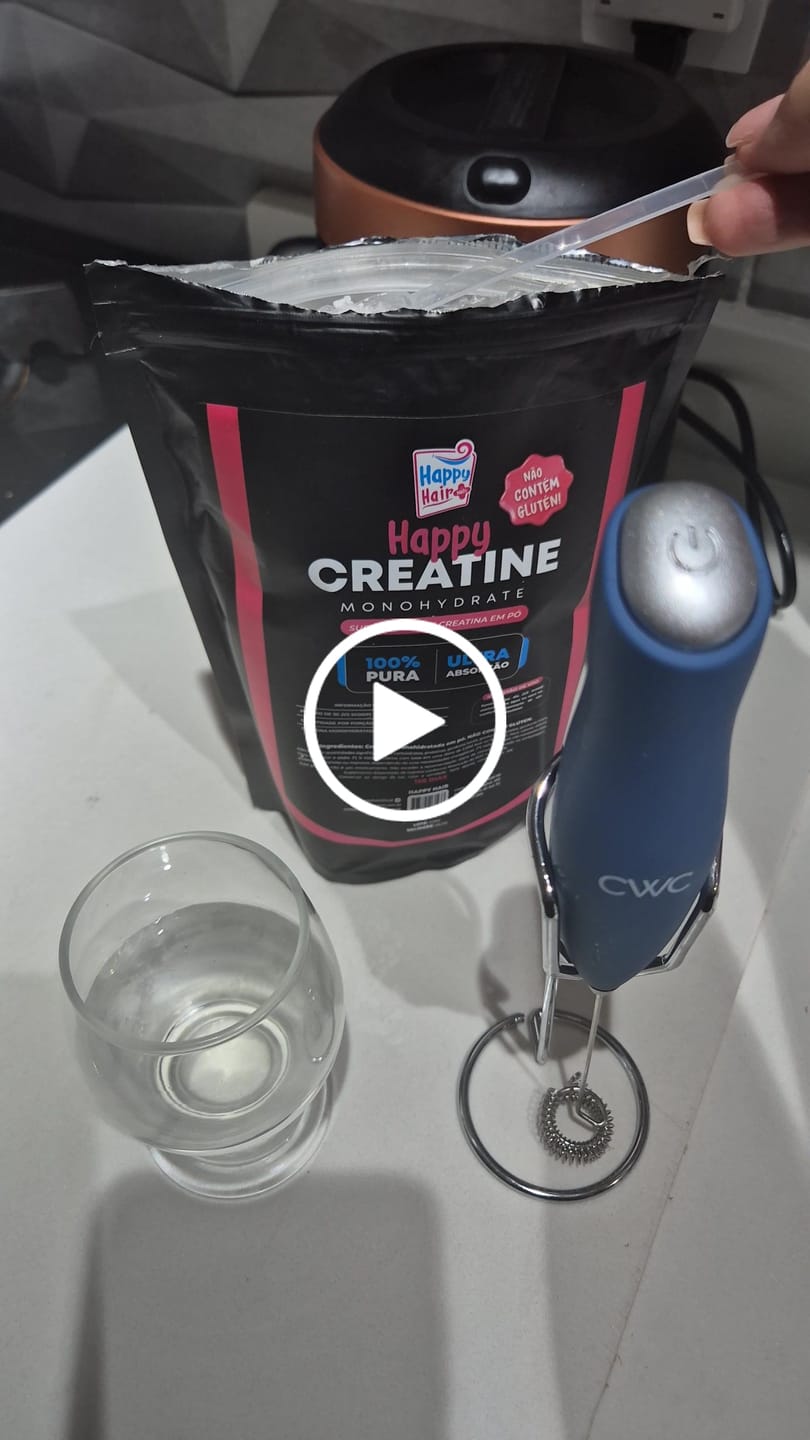 Customer video review of Creatina Monohidratada 100% Pura 300g - Happy Creatine