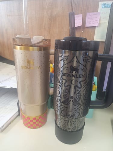 Customer photo review of Gold Pink Parade CHECKERS Tumbler Boot