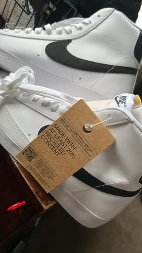 Customer photo review of Nike Blazer Mid 77 Next Nature White Black (Women's)