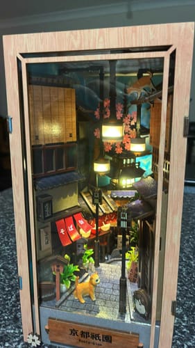 Customer photo review of Kyoto Gion Book Nook Kit