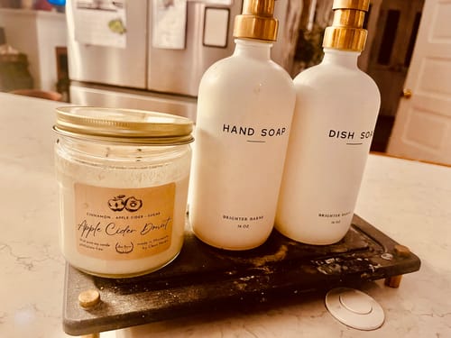 Customer photo review of Jar Candle Trio