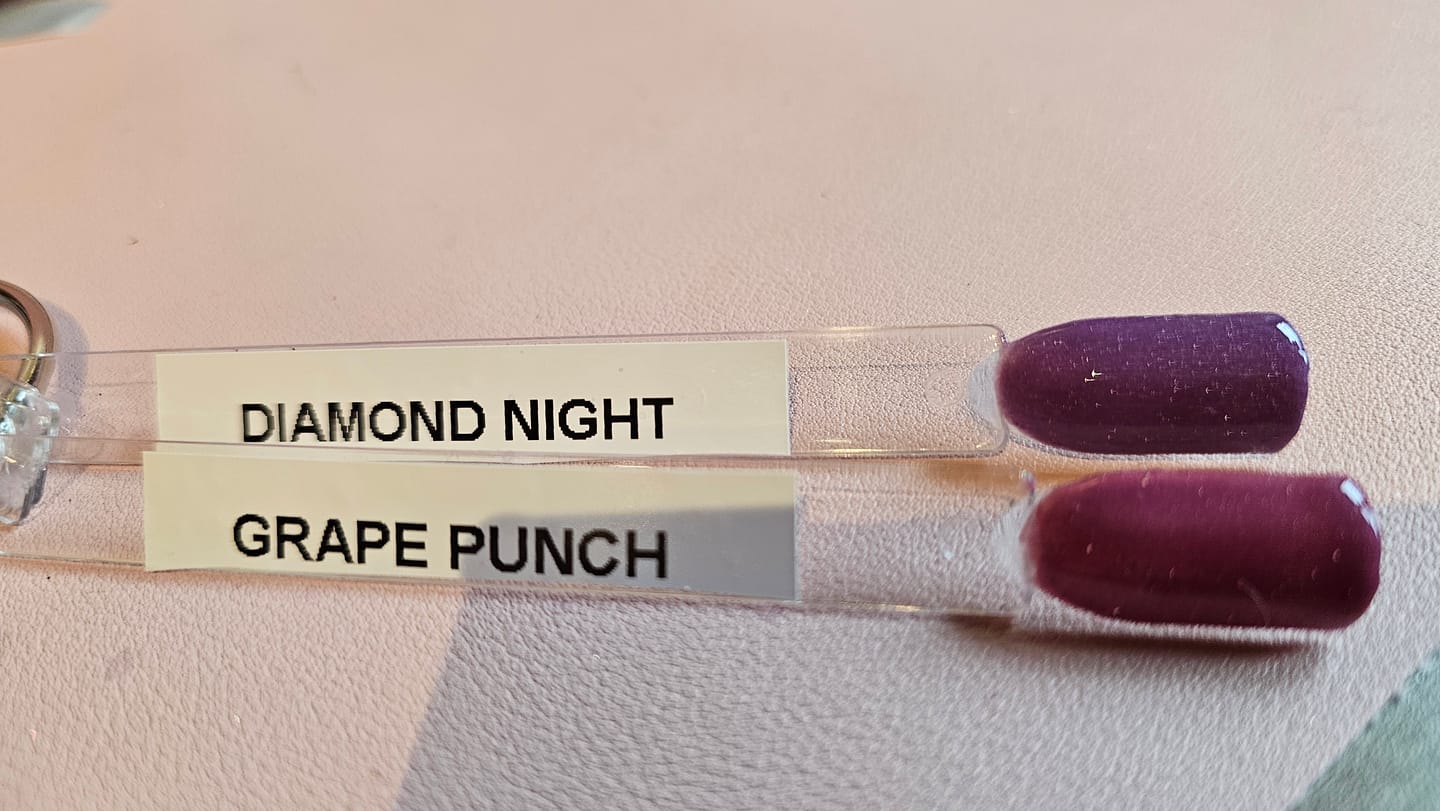 Customer photo review of Diamond Night Dipping Powder