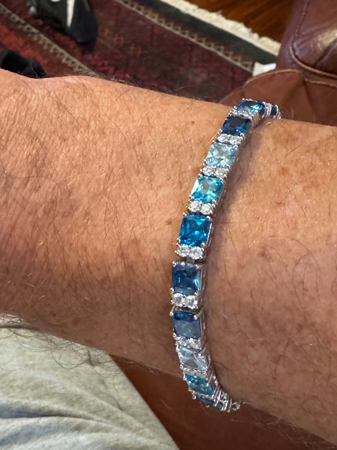 Customer photo review of Océan Bleu Bracelet